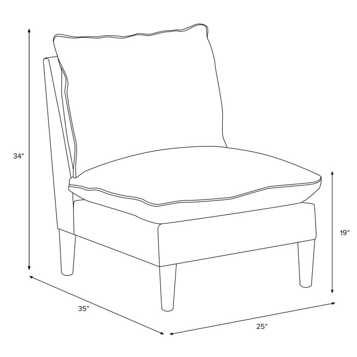 Birch Lane™ Bali Upholstered Slipper Chair & Reviews Wayfair